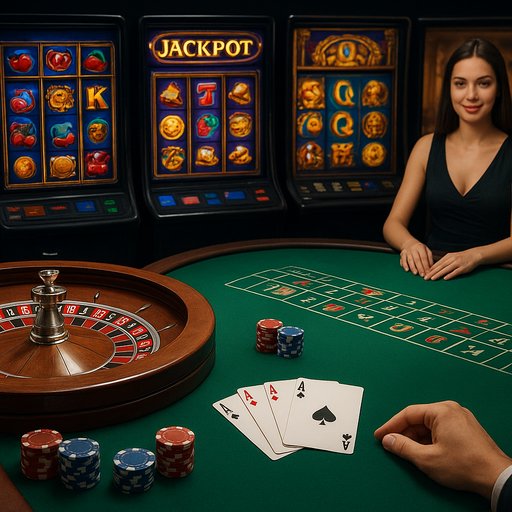 Extensive game library featuring slots, table games, and live titles available in P666 casino for Pakistan players; visuals show reels and cards highlighting variety and choice.