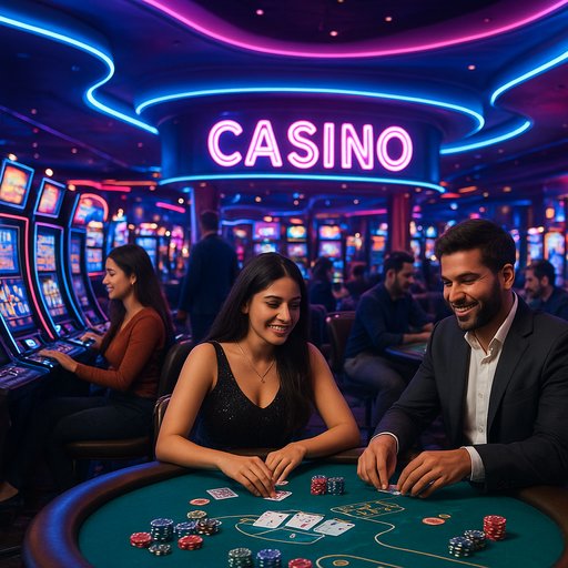 Hero banner shows a neon-lit casino lobby with players enjoying games, inviting Pakistan players from Karachi and Lahore to join P666 casino. The mood is energetic and secure, highlighting modern gaming and APK access.