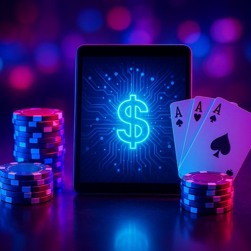 P666 online earning hero banner featuring digital chips and cards in a neon casino style. The image conveys trust and excitement for Pakistani players exploring earning through casino apps.