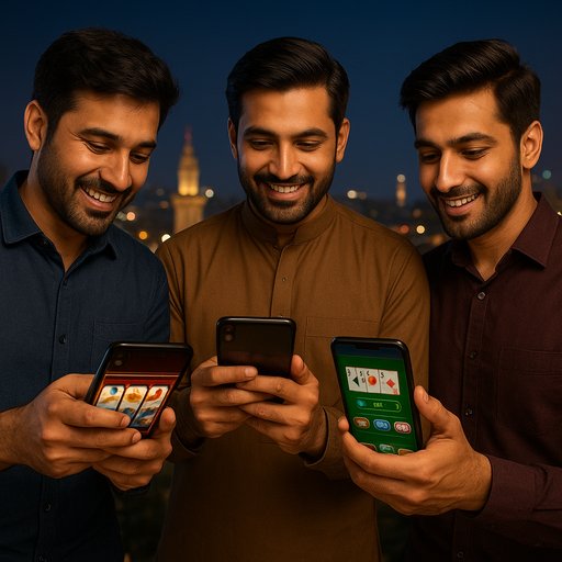 P666 online earning banner showing casino app interfaces, vibrant graphics, and Pakistani players exploring slots and Teen Patti in Karachi and Lahore.