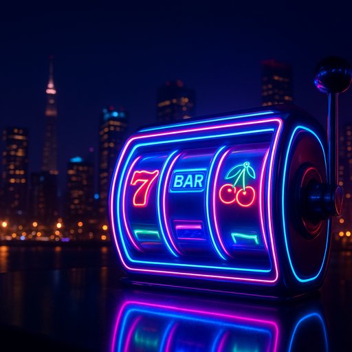 P666 casino hero image showing neon reels and a city skyline, designed for Pakistani players in Karachi and Lahore. The mood is energetic and modern, inviting players to download the APK and start gaming. This visual sets the tone for trusted, PKR-based casino entertainment.