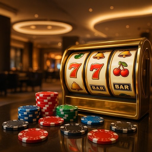 P666 casino hero banner with bright reels, chips and a confident mood, inviting players to try slots and card games in a modern lobby.