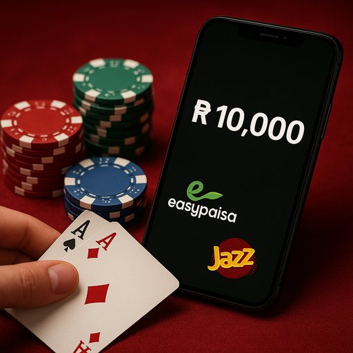 Promotional banner for PKR bonuses in P666 apps, highlighting EasyPaisa and JazzCash payment options for convenient deposits in Pakistan.