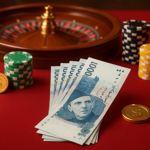 Promotional banner highlighting PKR payouts, EasyPaisa and JazzCash logos, and trusted deposit options for Pakistani players.