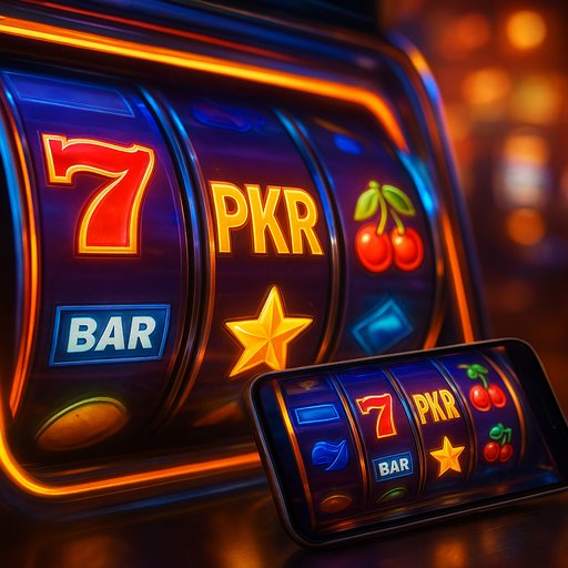 Slots game image featuring bright reels, colorful symbols, and high-energy motion. It highlights fast-paced spin action tailored for Pakistan players in Karachi and Lahore. The scene emphasizes PKR winnings and accessible APK-based play on mobile devices.