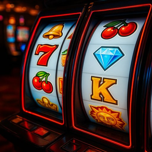 Bright slot reels on a casino floor with dynamic symbols, showcasing popular titles available to players in Pakistan.